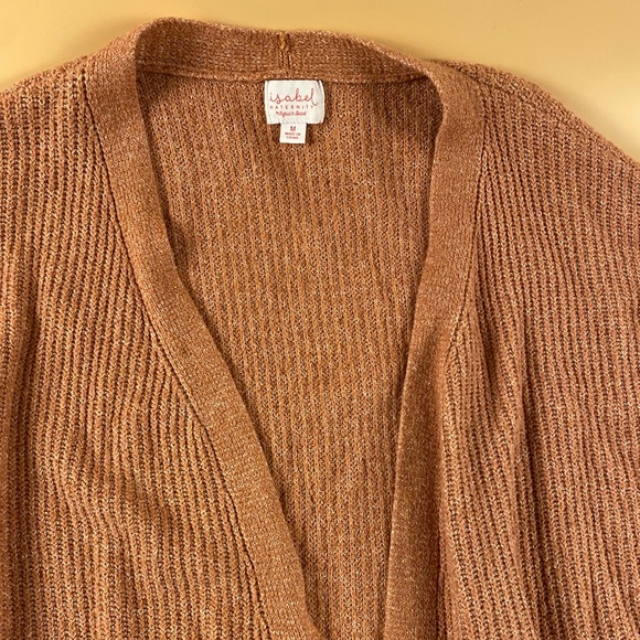 Isabel Maternity Pink Cotton Blend Cardigan | Size M - Picture 3 of 9